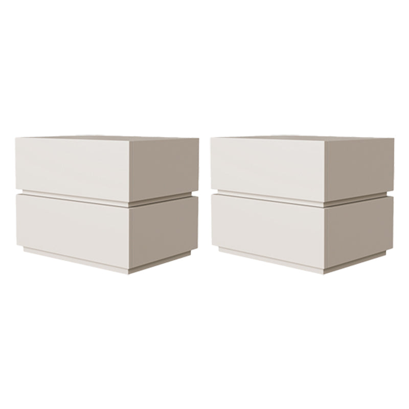 Night table de chevet de lit moderne en bois table de chevet de table avec 2 tiroirs