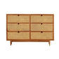 Modern de almacenamiento Chox Dresser Cofre de madera con cajones