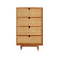 Modern de almacenamiento Chox Dresser Cofre de madera con cajones