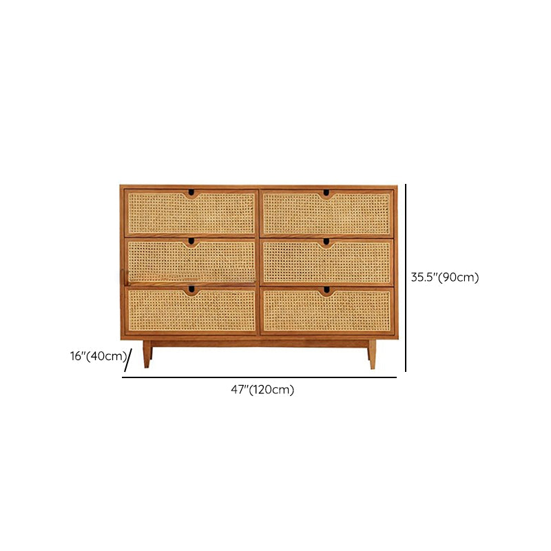 Modern de almacenamiento Chox Dresser Cofre de madera con cajones