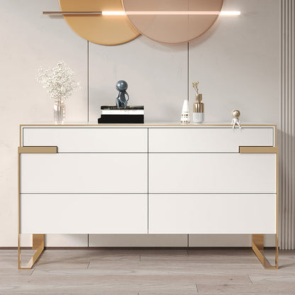 Comenedor de almacenamiento glamorante de estados de madera con 6 cajones