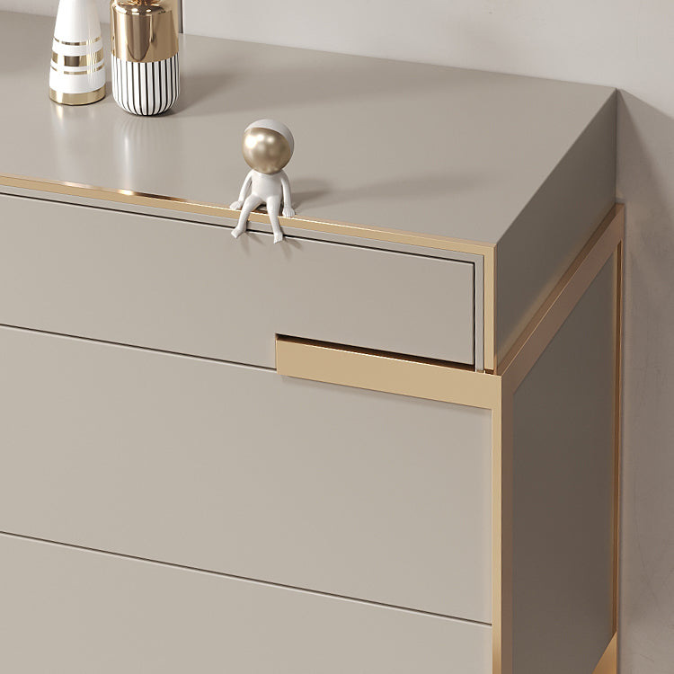 Comenedor de almacenamiento glamorante de estados de madera con 6 cajones