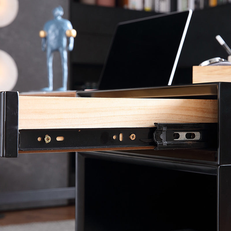 Industrial Engineered Wood Writing Desk Rectangular Office Desk with 2 Drawers Clearhalo 'furn' 'furn_office_desk' 'Furniture' 'Office Desks' 'Office Furniture' 'office_desk' 7456050