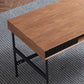 Industrial Engineered Wood Writing Desk Rectangular Office Desk with 2 Drawers Clearhalo 'furn' 'furn_office_desk' 'Furniture' 'Office Desks' 'Office Furniture' 'office_desk' 7456051