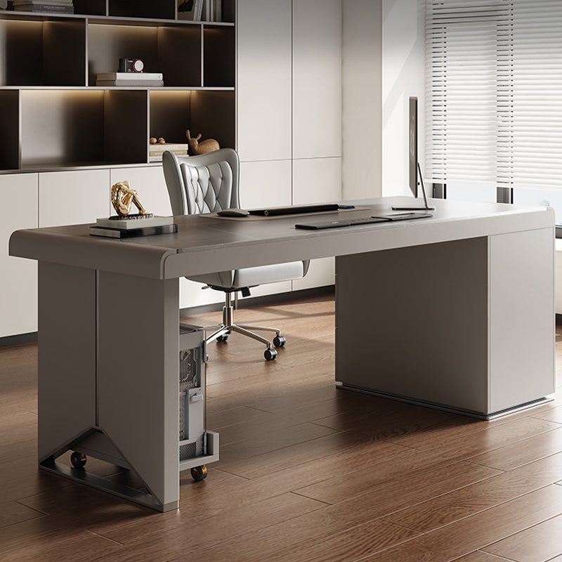 Rectangle Stone Top Office Desk Modern Style Computer Desk for Office 70.9"L x 27.6"W x 29.5"H Clearhalo 'furn' 'furn_office_desk' 'Furniture' 'Office Desks' 'Office Furniture' 'office_desk' 7456112