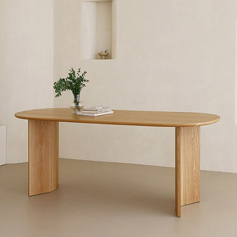 Modern massief hout ovaal Office Desk Home 29,5 inch High Writing Desk