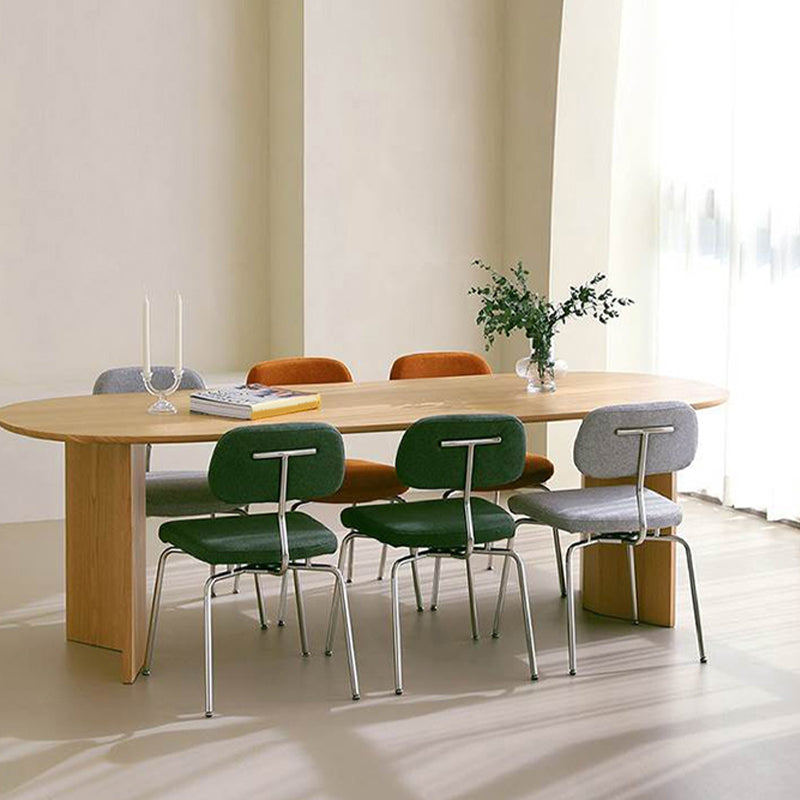 Modern massief hout ovaal Office Desk Home 29,5 inch High Writing Desk