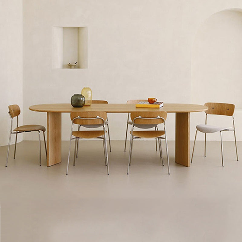 Modern massief hout ovaal Office Desk Home 29,5 inch High Writing Desk