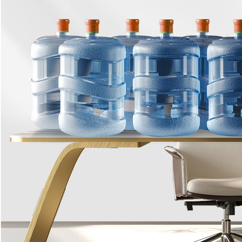 Glam Style Stone Writing Desk rechthoekige kantoorbureau met 3 laden