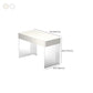 Contemporary Engineered Wood Writing Desk Acrylic Desk with 2 Drawers Clearhalo 'furn' 'furn_office_desk' 'Furniture' 'Office Desks' 'Office Furniture' 'office_desk' 7456200