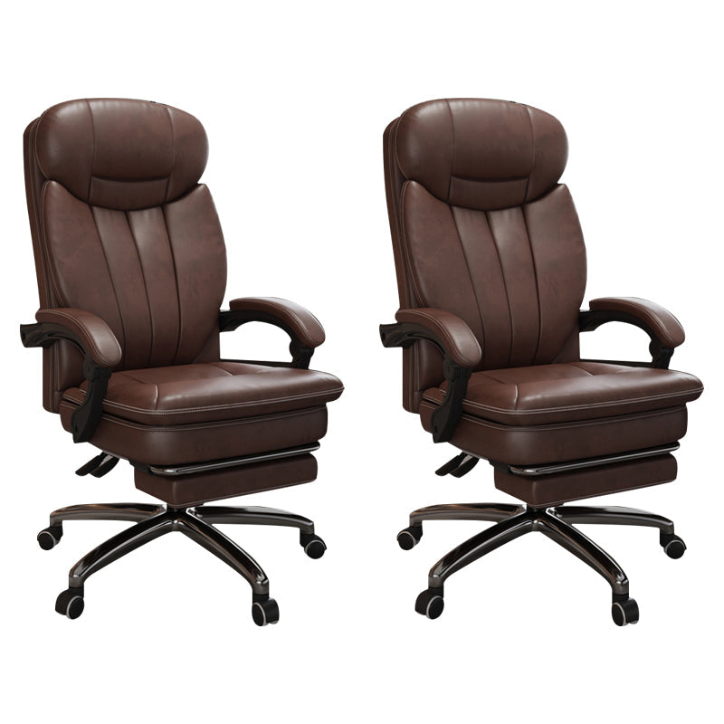 Modern Height Adjustable Executive Chair Padded Arms Included Managers Chair for Office