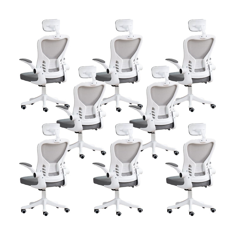 Gepolsterte Waffenbüros Stuhl Neigungsmechanismus Keine belastende ergonomische Folie Stuhl mit Rädern