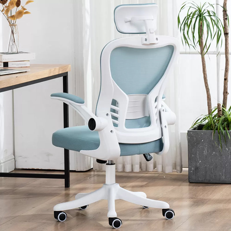 Gepolsterte Waffenbüros Stuhl Neigungsmechanismus Keine belastende ergonomische Folie Stuhl mit Rädern