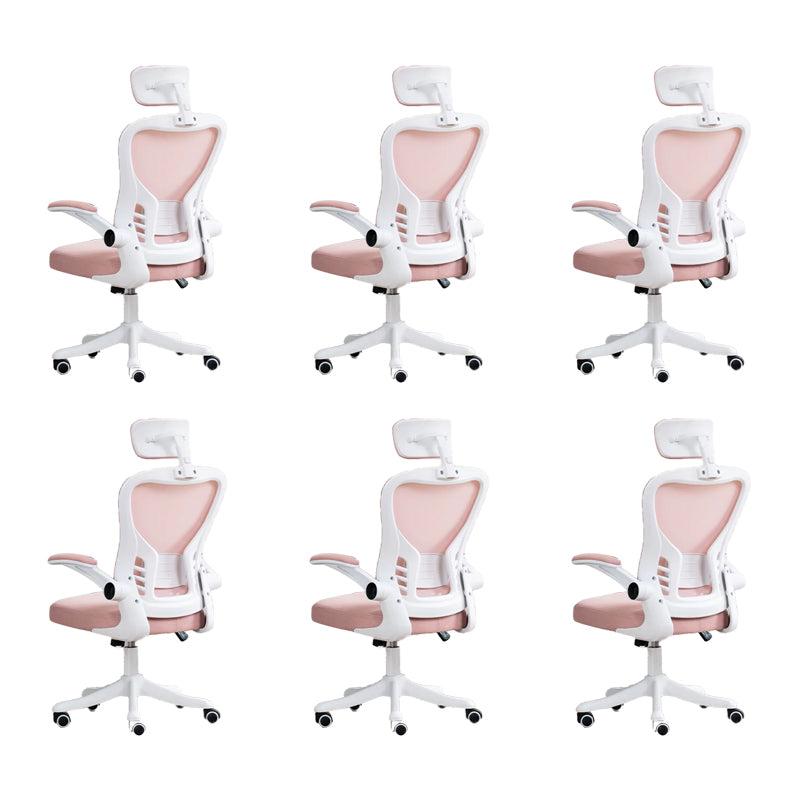 Gepolsterte Waffenbüros Stuhl Neigungsmechanismus Keine belastende ergonomische Folie Stuhl mit Rädern