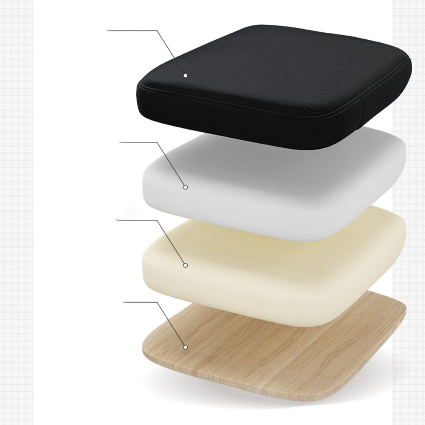 Moderne abnehmbare Waffenbüros Stuhl Neigungsmechanismus Ergonomischer Schreibtischstuhl