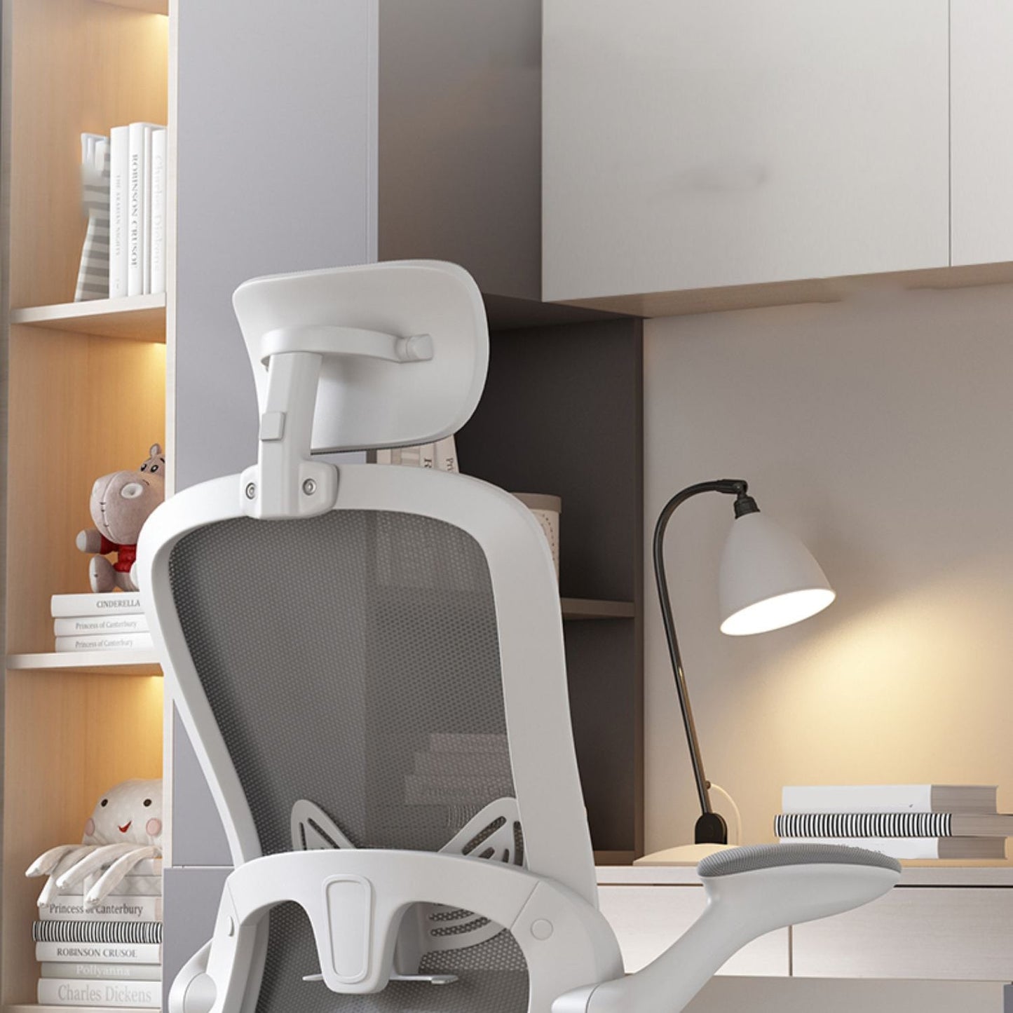 Moderne abnehmbare Waffenbüros Stuhl Neigungsmechanismus Ergonomischer Schreibtischstuhl