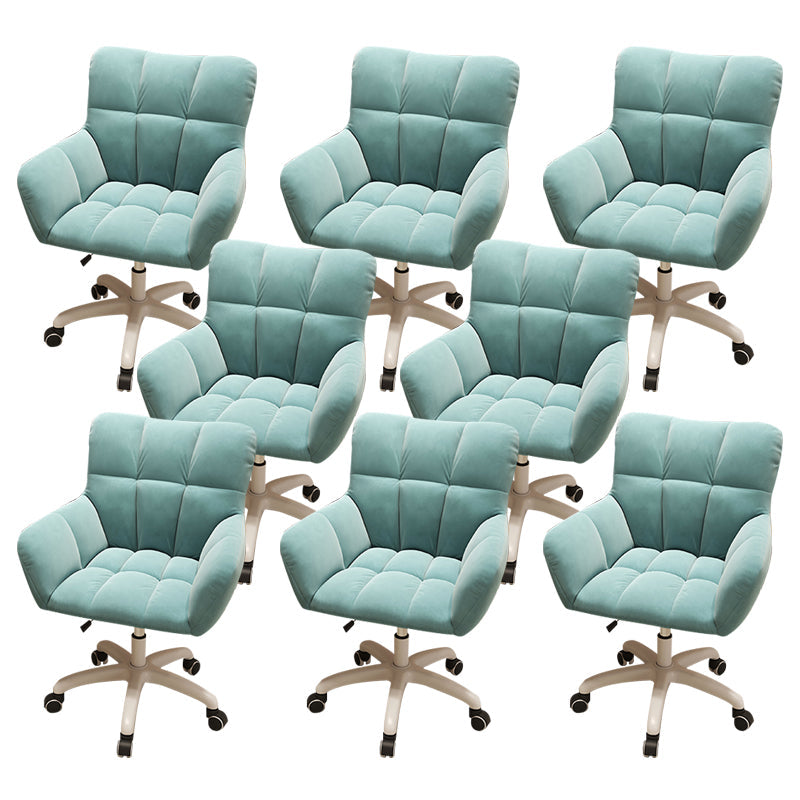 Moderner armloser Bürostuhl Keine belastende ergonomische Rutschenstuhl mit Rädern
