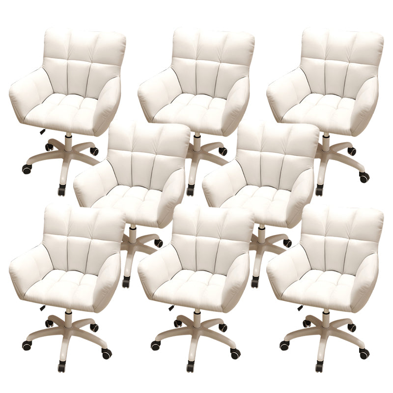 Moderner armloser Bürostuhl Keine belastende ergonomische Rutschenstuhl mit Rädern