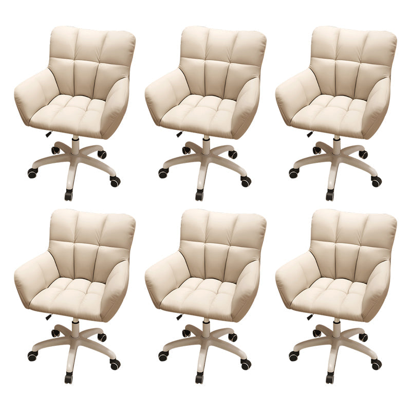 Moderner armloser Bürostuhl Keine belastende ergonomische Rutschenstuhl mit Rädern