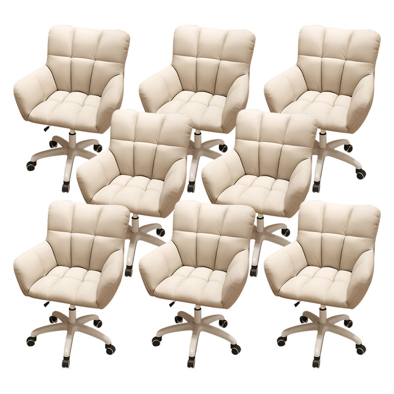 Moderner armloser Bürostuhl Keine belastende ergonomische Rutschenstuhl mit Rädern