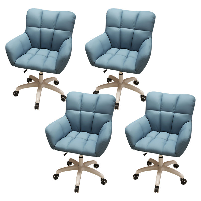 Moderner armloser Bürostuhl Keine belastende ergonomische Rutschenstuhl mit Rädern