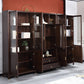 Closed Back Wood Bookshelf Contemporary Bookcase with Cabinets Clearhalo 'Bookcases' 'furn' 'furn_bookcases' 'Furniture' 'Office Furniture' 7456679