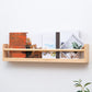 Contemporary Wall Mounted Bookshelf Solid Wood Bookcase for Office