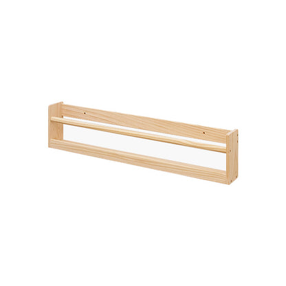 Contemporary Wall Mounted Bookshelf Solid Wood Bookcase for Office 24"L x 4"W x 6"H Clearhalo 'Bookcases' 'furn' 'furn_bookcases' 'Furniture' 'Office Furniture' 7456709