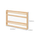 Contemporary Wall Mounted Bookshelf Solid Wood Bookcase for Office