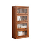 Closed Back Vertical Bookshelf Wood Contemporary Bookcase with Cabinets 31"L x 13"W x 61"H Clearhalo 'Bookcases' 'furn' 'furn_bookcases' 'Furniture' 'Office Furniture' 7456737