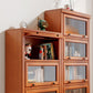 Closed Back Vertical Bookshelf Wood Contemporary Bookcase with Cabinets Clearhalo 'Bookcases' 'furn' 'furn_bookcases' 'Furniture' 'Office Furniture' 7456739