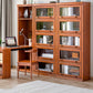 Closed Back Vertical Bookshelf Wood Contemporary Bookcase with Cabinets Clearhalo 'Bookcases' 'furn' 'furn_bookcases' 'Furniture' 'Office Furniture' 7456741