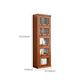Closed Back Vertical Bookshelf Wood Contemporary Bookcase with Cabinets Clearhalo 'Bookcases' 'furn' 'furn_bookcases' 'Furniture' 'Office Furniture' 7456749