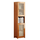 Contemporary Closed Back Bookcase Bamboo Vertical Bookshelf with Doors Clearhalo 'Bookcases' 'furn' 'furn_bookcases' 'Furniture' 'Office Furniture' 7456759