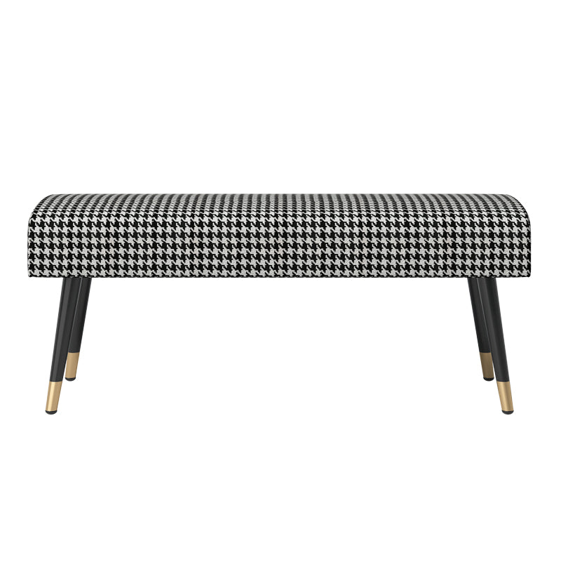 Glam Rectangle Seating Bench Cushioned Entryway and Bedroom Bench Clearhalo 'Benches' 'Chairs & Seating' 'furn' 'furn_benches' 'Furniture' 'Living Room Furniture' 7456779