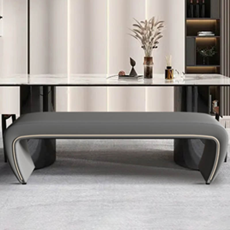 Modern Rectangle Entryway Bench Solid Wood Seating Bench with Upholstered Clearhalo 'Benches' 'Chairs & Seating' 'furn' 'furn_benches' 'Furniture' 'Living Room Furniture' 7456794