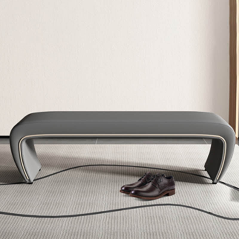 Modern Rectangle Entryway Bench Solid Wood Seating Bench with Upholstered Clearhalo 'Benches' 'Chairs & Seating' 'furn' 'furn_benches' 'Furniture' 'Living Room Furniture' 7456805