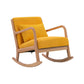 Modern Style Wood Base Home Lazy Chair Lounge Chaise Rocking Chair Yellow Clearhalo 'Chairs & Seating' 'furn' 'furn_rocking_chairs' 'Furniture' 'Living Room Furniture' 'Rocking Chairs' 'rocking_chairs' 7456874