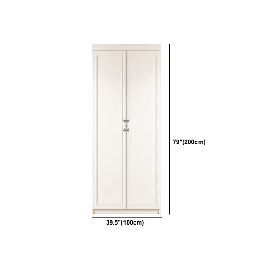 Armadio di armadio in stile contemporaneo armadio in legno con binario e porte per la camera da letto