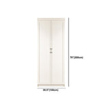 Contemporary Style Wardrobe Armoire Wood Armoire with Clothes Rail and Door for Bedroom