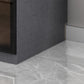 Bedroom Hinged Doors Storage Cabinet Glass Door Wardrobe with Garment Rod