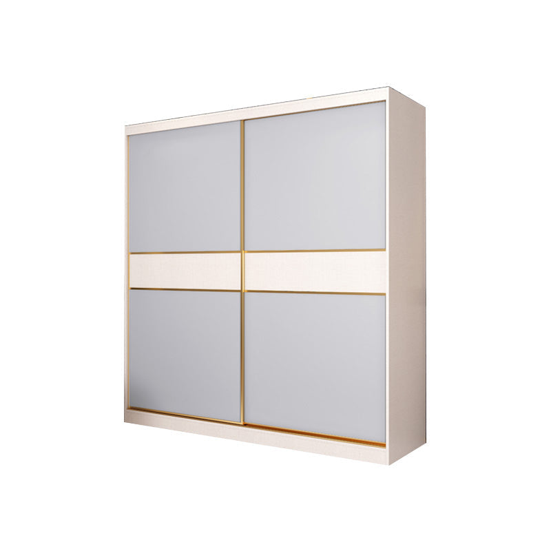 Armadio in legno in legno in stile costiero camera da letto a porte scorrevoli armadio