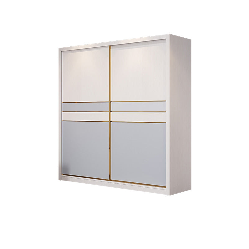 Bedroom Storage Cabinet Coastal Wooden Rectangle Wardrobe Armoire 63"L x 24"W x 83"H Armoires & Wardrobes Clearhalo 'Armoires & Wardrobes' 'armoires_wardrobes' 'Bedroom Furniture' 'furn' 'furn_armoires_wardrobes' 'Furniture' 7456959