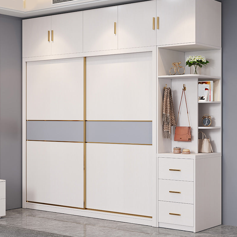 Bedroom Storage Cabinet Coastal Wooden Rectangle Wardrobe Armoire Clearhalo 'Armoires & Wardrobes' 'armoires_wardrobes' 'Bedroom Furniture' 'furn' 'furn_armoires_wardrobes' 'Furniture' 7456962