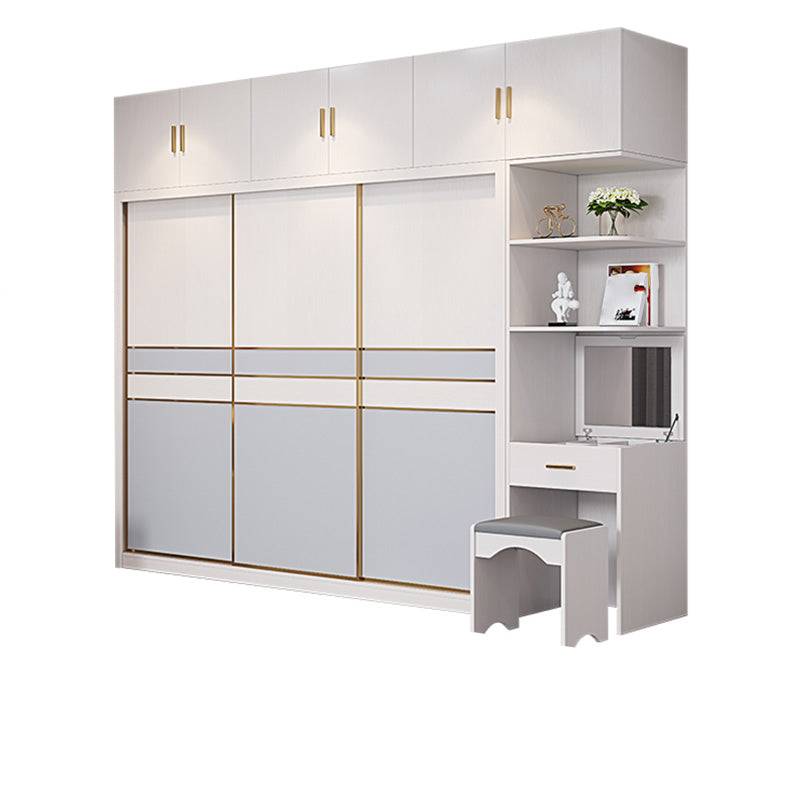 Bedroom Storage Cabinet Coastal Wooden Rectangle Wardrobe Armoire Clearhalo 'Armoires & Wardrobes' 'armoires_wardrobes' 'Bedroom Furniture' 'furn' 'furn_armoires_wardrobes' 'Furniture' 7456964