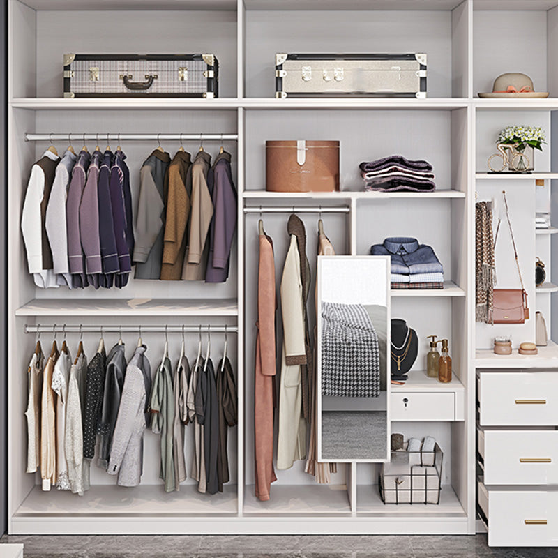 Bedroom Storage Cabinet Coastal Wooden Rectangle Wardrobe Armoire Clearhalo 'Armoires & Wardrobes' 'armoires_wardrobes' 'Bedroom Furniture' 'furn' 'furn_armoires_wardrobes' 'Furniture' 7456968