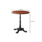 Indoor Iron Pedestal Dining Table Round Solid Wood Dining Table Clearhalo 'Dining Tables & Seating' 'Dining Tables' 'dining_table' 'furn' 'furn_dining_table' 'Furniture' 'Kitchen & Dining Furniture' 7460616