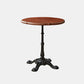 Round Solid Wood Dining Table Indoor Iron Pedestal Dining Table 27"L x 27"W x 29"H Without Chairs Clearhalo 'Dining Tables & Seating' 'Dining Tables' 'dining_table' 'furn' 'furn_dining_table' 'Furniture' 'Kitchen & Dining Furniture' 7460623