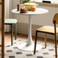 White Round Dining Table Stone Top Dining Table with Tulip Base Clearhalo 'Dining Tables & Seating' 'Dining Tables' 'dining_table' 'furn' 'furn_dining_table' 'Furniture' 'Kitchen & Dining Furniture' 7460636
