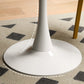 White Round Dining Table Stone Top Dining Table with Tulip Base Clearhalo 'Dining Tables & Seating' 'Dining Tables' 'dining_table' 'furn' 'furn_dining_table' 'Furniture' 'Kitchen & Dining Furniture' 7460641